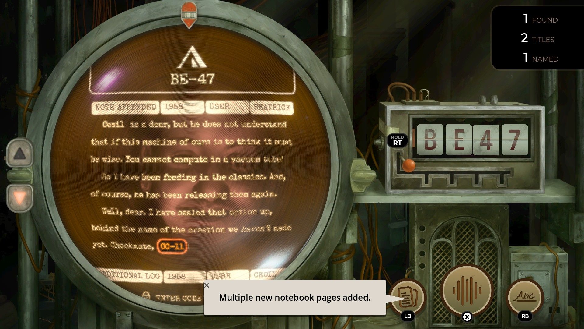 TR-49: A Puzzle Game That Merges Literary Mystery with Tense Survival