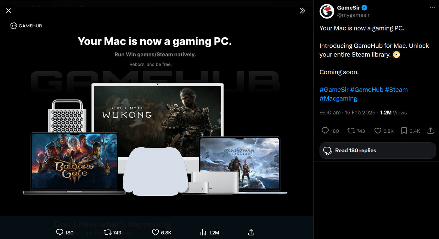 GameSir’s GameHub for Mac Could Turn Your Apple Device Into a Gaming Powerhouse