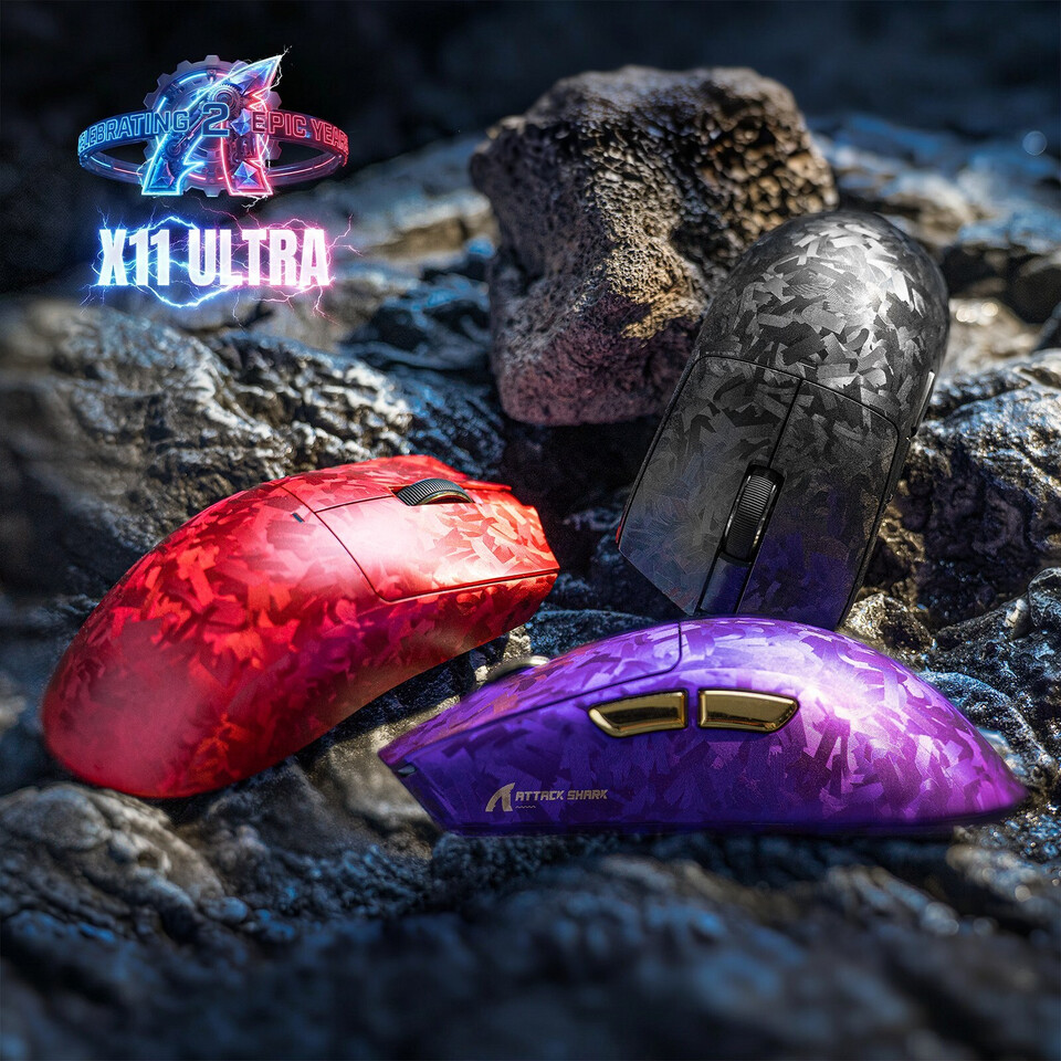 Attack Shark Introduces X11 Ultra: A High-Performance Carbon Fiber Gaming Mouse