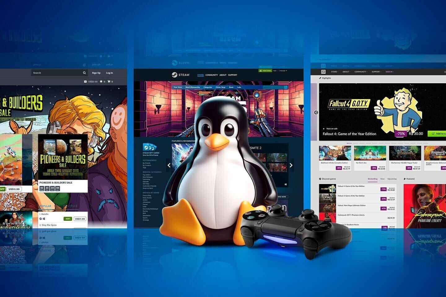 Linux gaming share hits new milestone on Steam