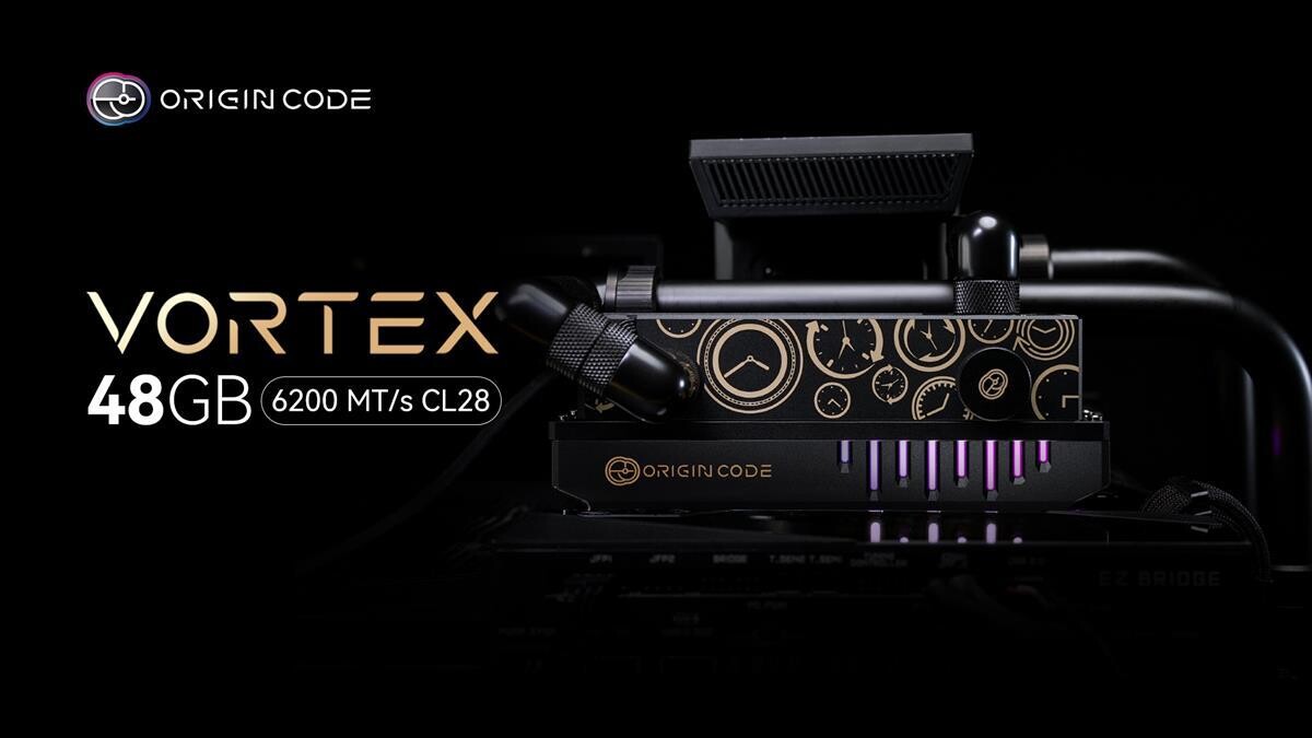 Origin Code Pushes DDR5 Limits with 48 GB Meteorite Black Kit and Custom Watercooling