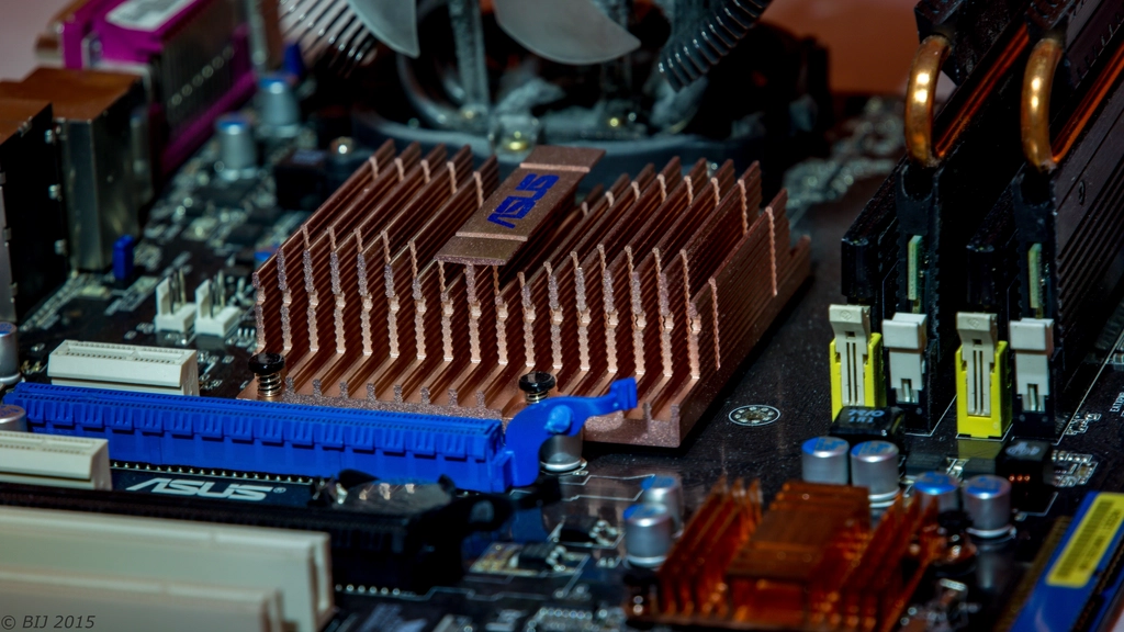 ASUS motherboard old computer, location