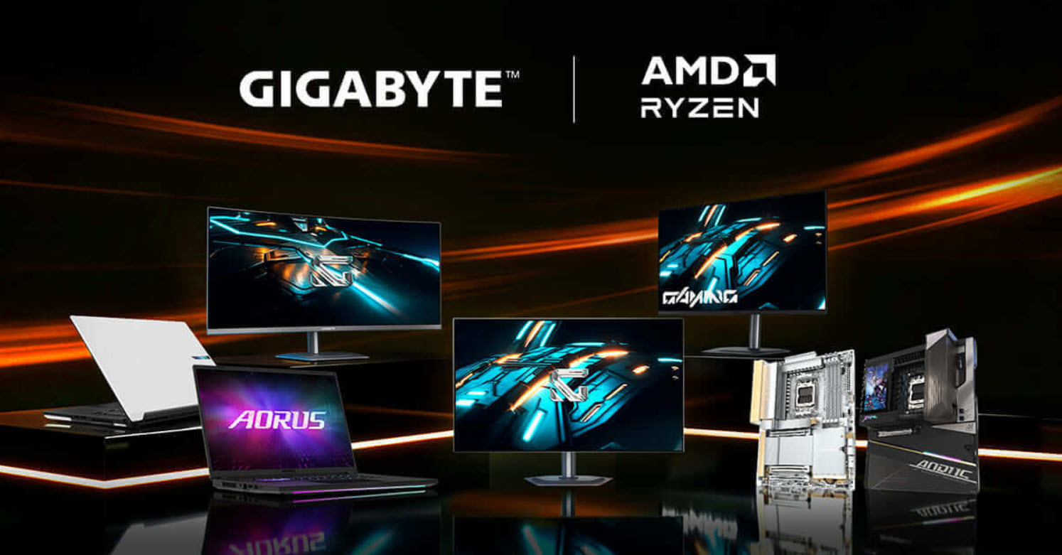 Gigabyte and AMD Team Up to Push AI-Powered Gaming Across Laptops, Motherboards, and Displays
