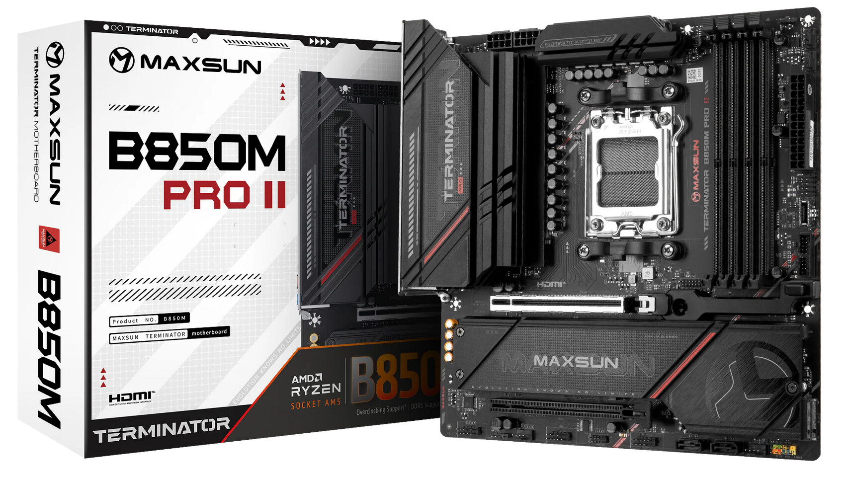 Maxsun’s MS-Terminator B850M PRO II WIFI7: A MicroATX Powerhouse for Ryzen 9 9950X3D Workloads