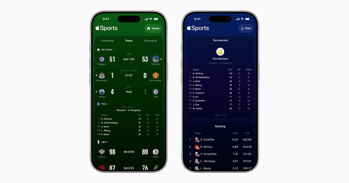 Apple Sports Expands with Golf, Deepening Its Role as the Ultimate Fan Hub