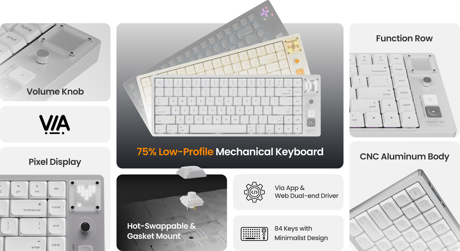 ATK Yogo 75: A Retro-Futuristic Wireless Keyboard with a Kickstarter Extension