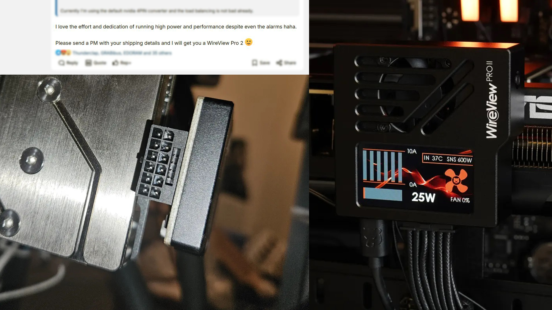 Der8auer Rewards Overclocking Zealot with Wireview Pro 2 After 16-Pin Connector Meltdown