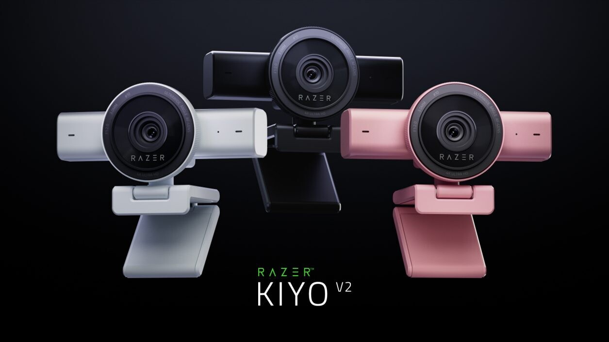 Razer Refreshes Kiyo V2 Lineup with New Quartz and White Colorways, AI-Powered Upgrades