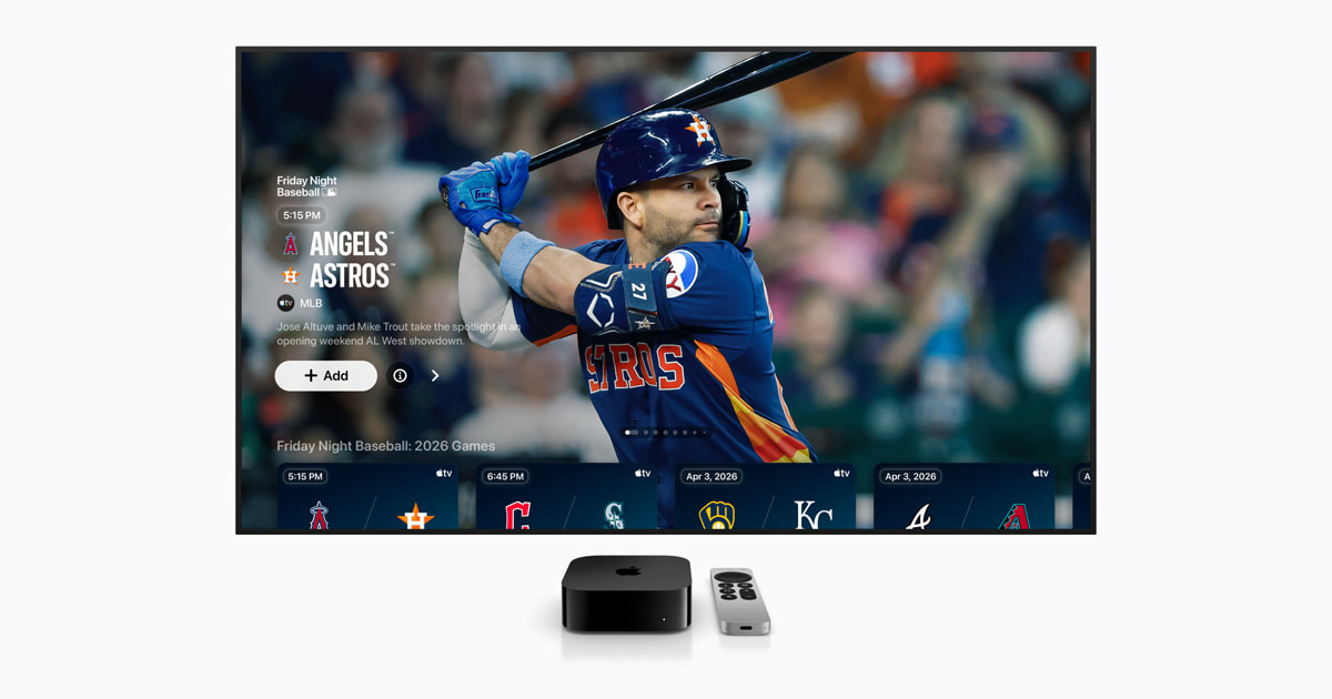 Apple TV Expands Live Baseball Experience with Deepened iPhone Integration