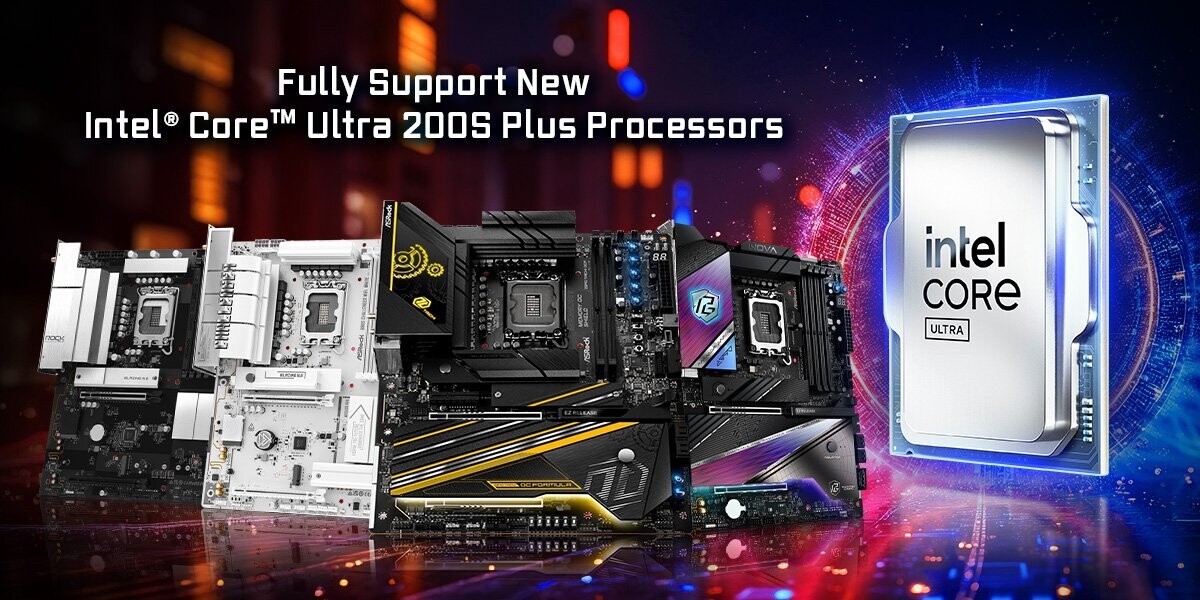ASRock 800 Series Motherboards Now Ready for Intel Core Ultra 200S Plus Upgrades