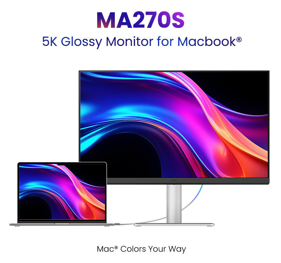 BenQ Introduces MA270S: A 5K Monitor Designed to Seamlessly Integrate with Apple Ecosystems