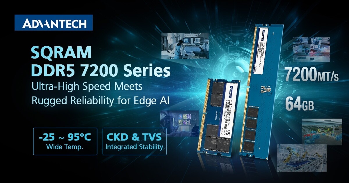 DDR5-7200 memory pushes AI edge limits to 256 GB