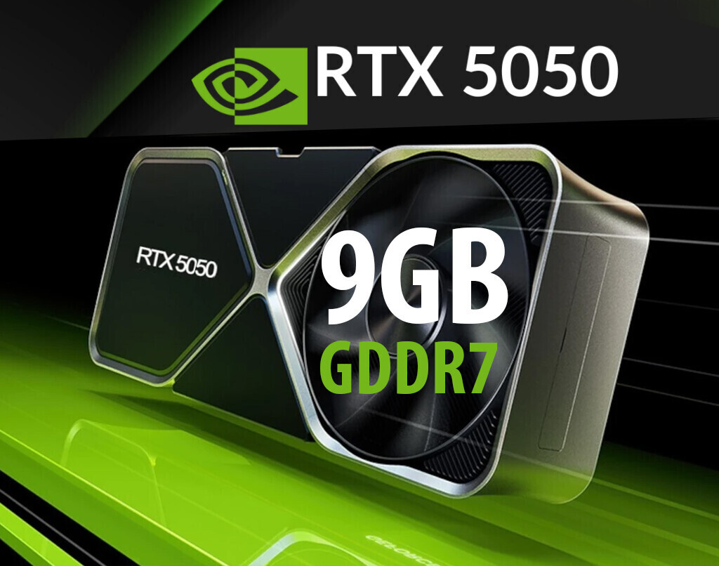 NVIDIA RTX 5050 shifts to GDDR7, cutting modules and power without sacrificing performance