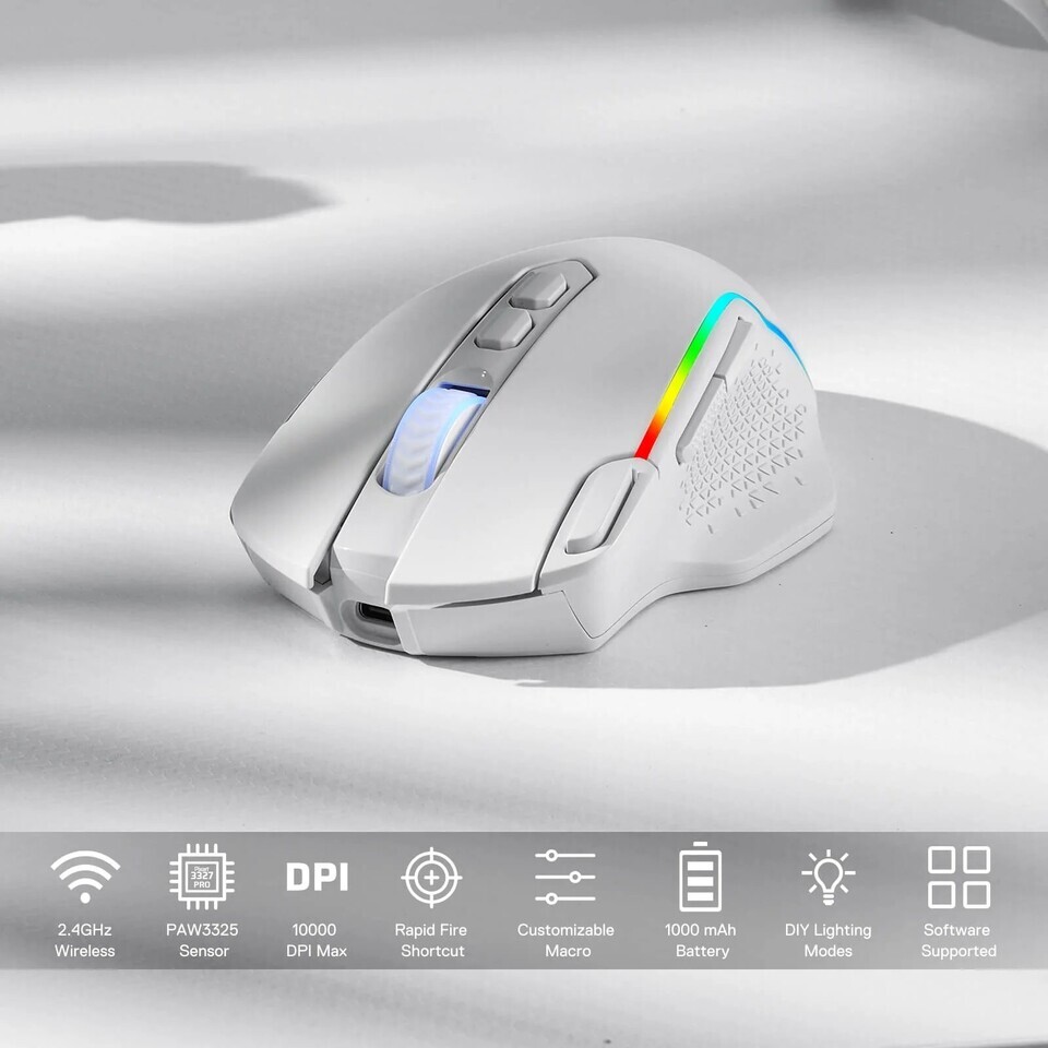 Redragon introduces budget-focused wireless mice for FPS and MMO gaming