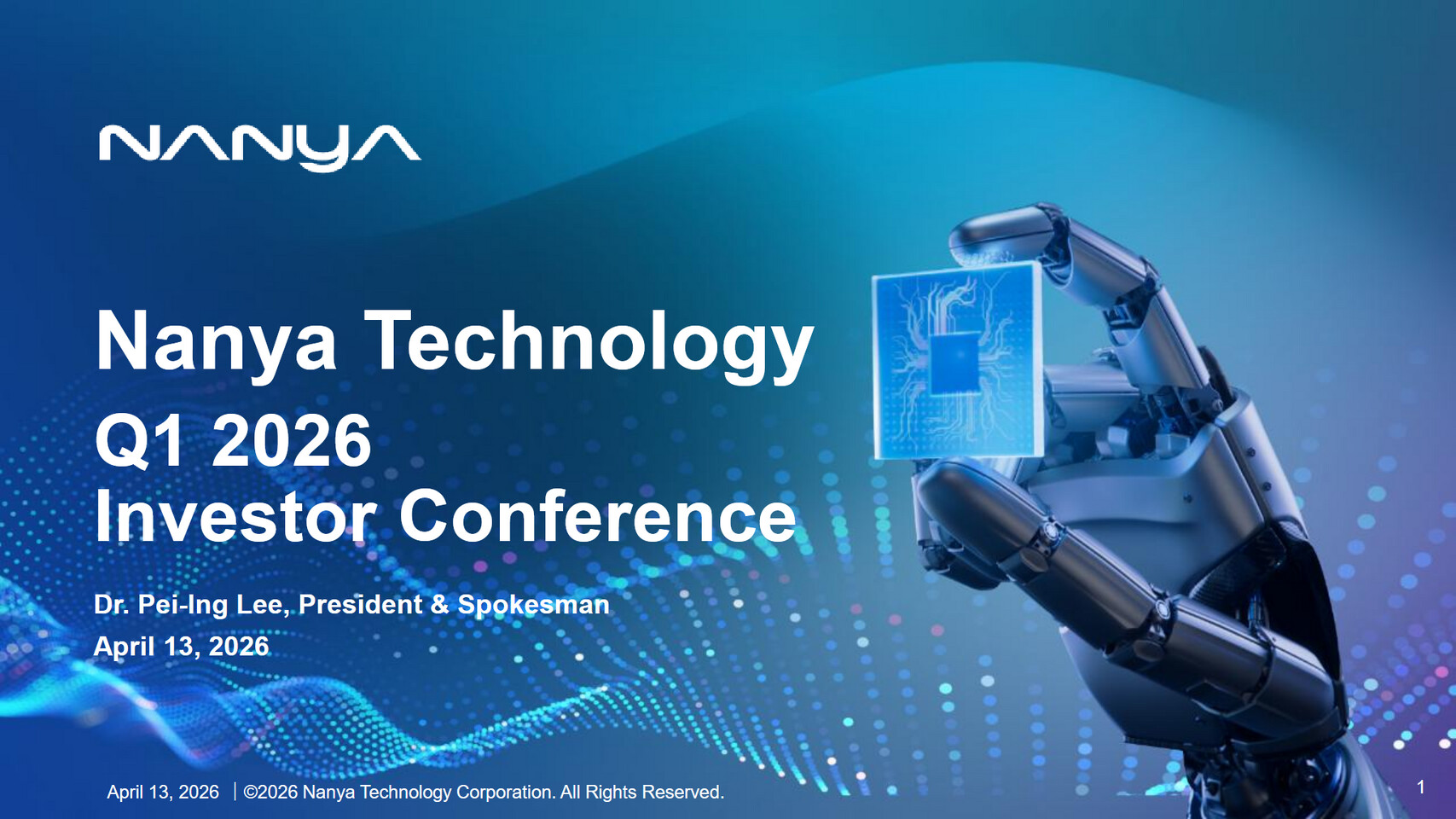 Nanya's Q1 2026 Earnings: Revenue Surge, Bit Shipments Dip